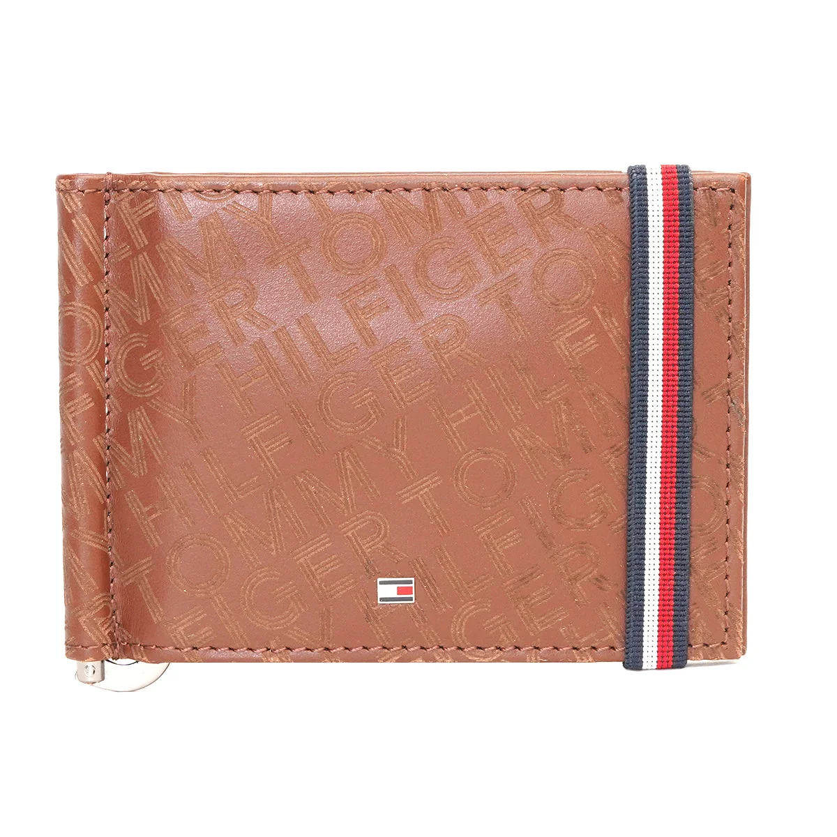 Tommy Hilfiger Maxx Moneyclip Men's Printed Leather Wallet - Image 7