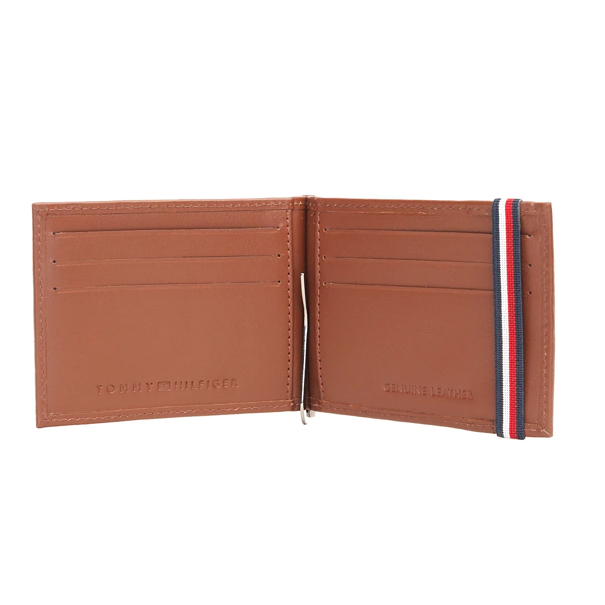 Tommy Hilfiger Maxx Moneyclip Men's Printed Leather Wallet - Image 8
