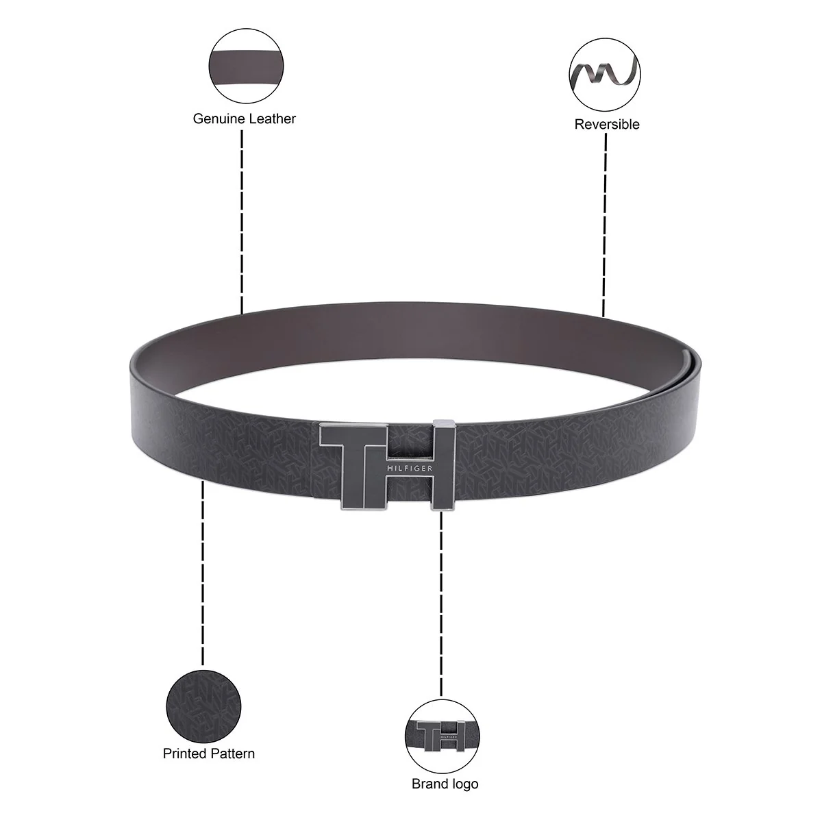 Tommy Hilfiger Menorca Men's Reversible Belt - Image 4