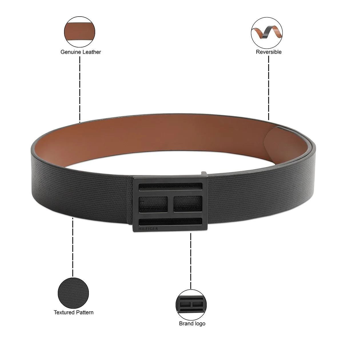 Tommy Hilfiger Meredith Men's Reversible Belt - Image 4