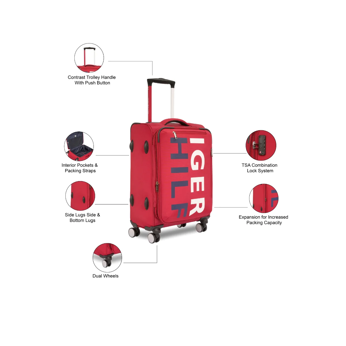 Tommy Hilfiger Miller Soft Luggage Bag - Image 5