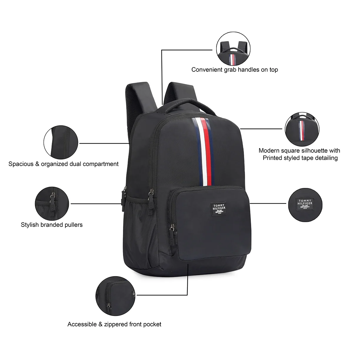 Tommy Hilfiger Monroe Laptop Backpack - Image 3