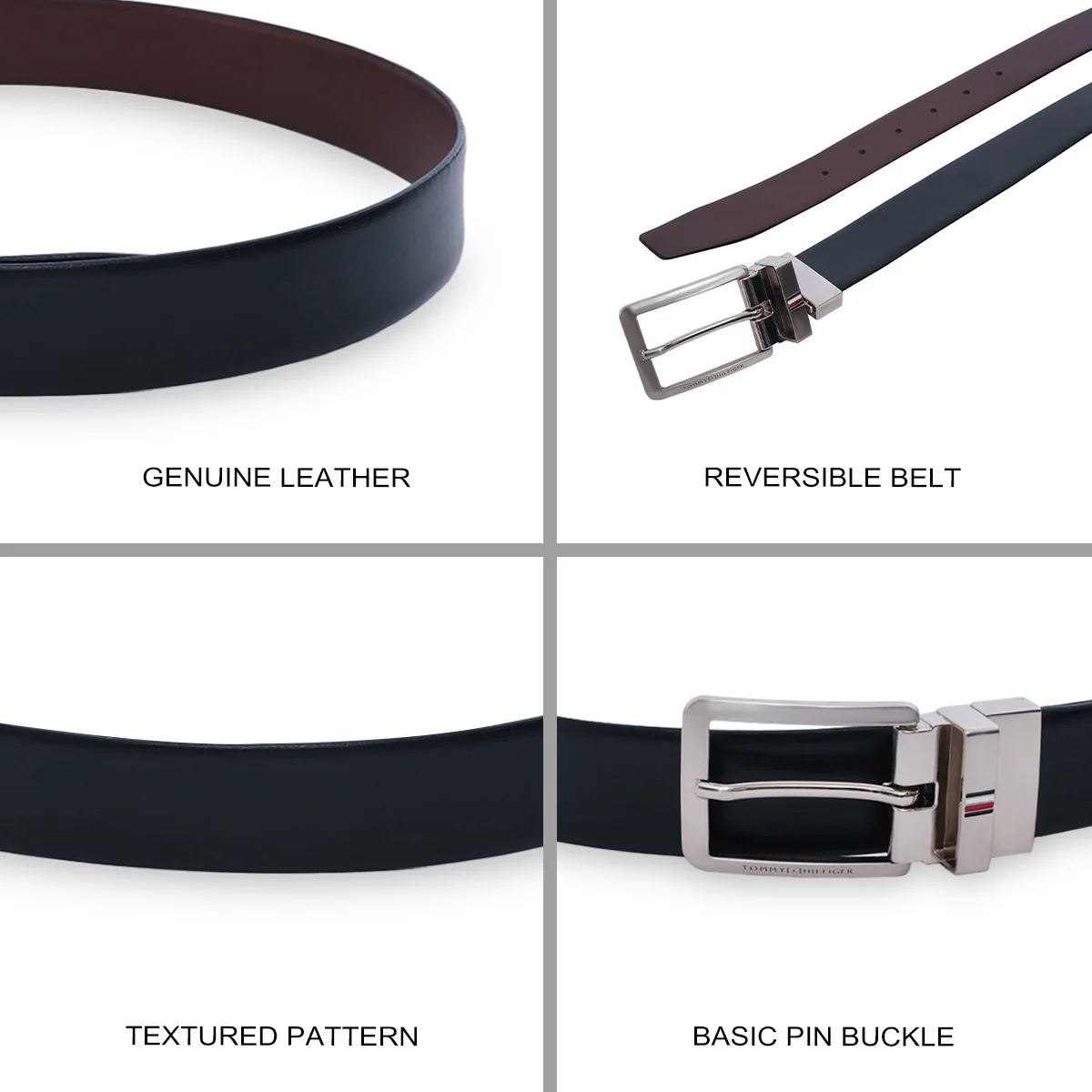Tommy Hilfiger Oistins Men's Reversible Belt - Image 5