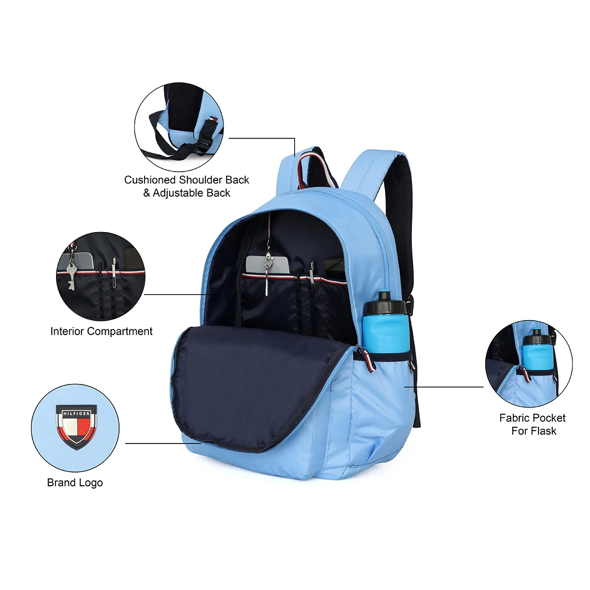 Tommy Hilfiger Ottoman Non Laptop Backpack - Image 4