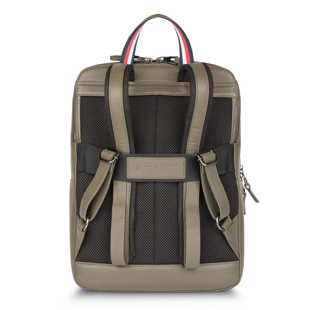Tommy Hilfiger Premium Leather Line Prudence Laptop Backpack - Image 3