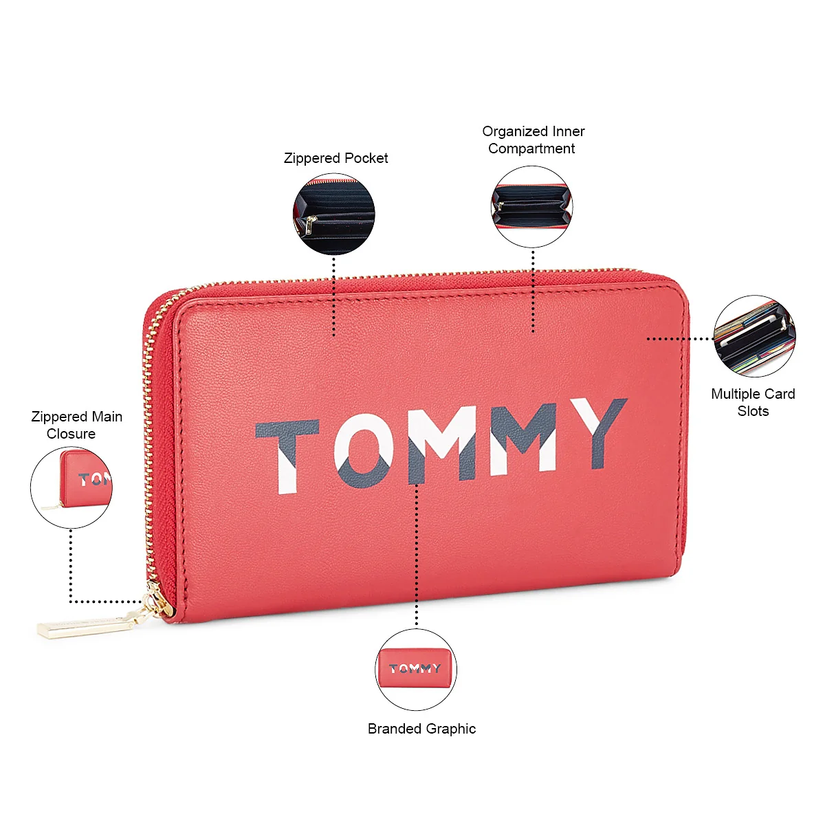 Tommy Hilfiger Rainier Contemporary Women's Leather Wallet - Image 4