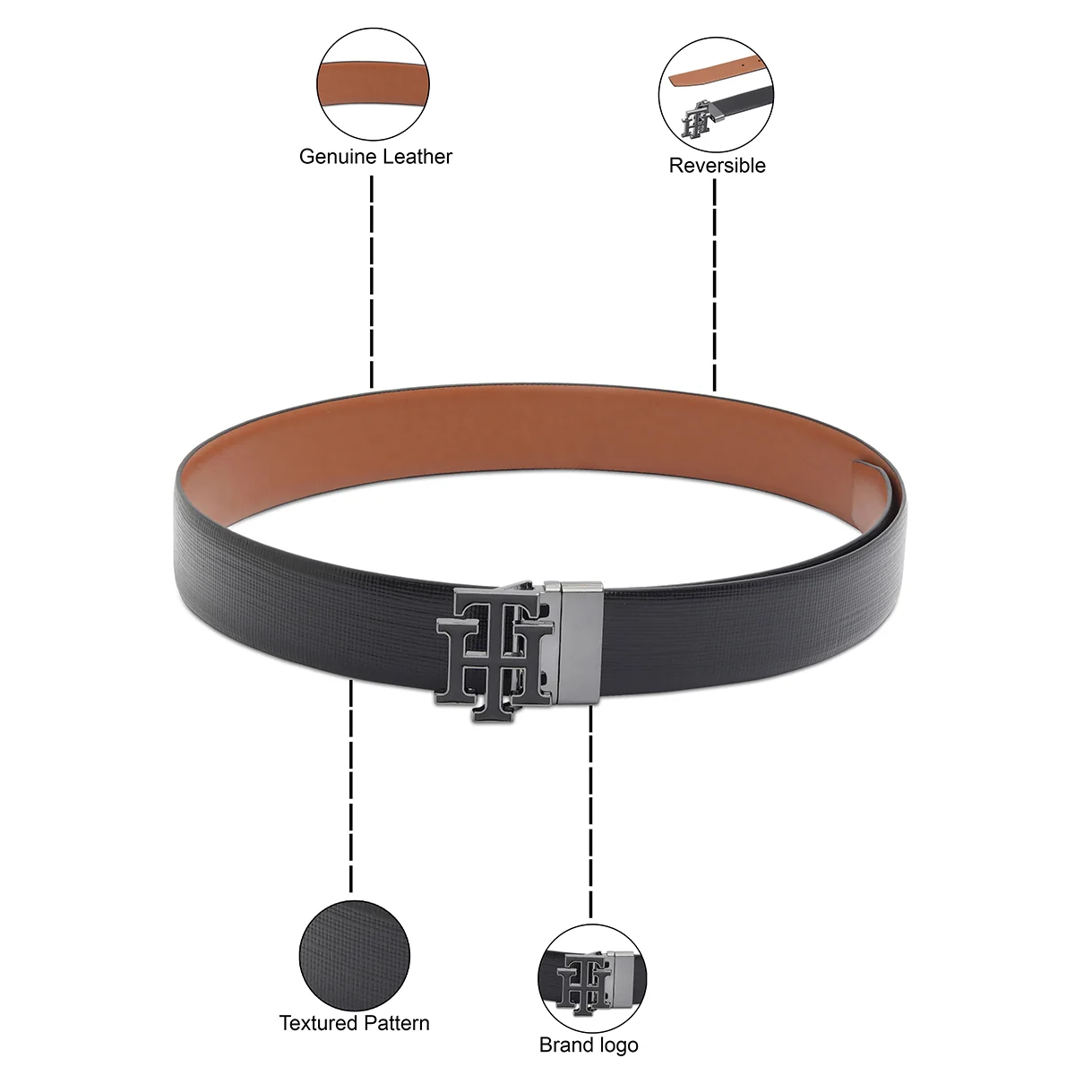 Tommy Hilfiger Rhinebeck Men's Reversible Belt - Image 4