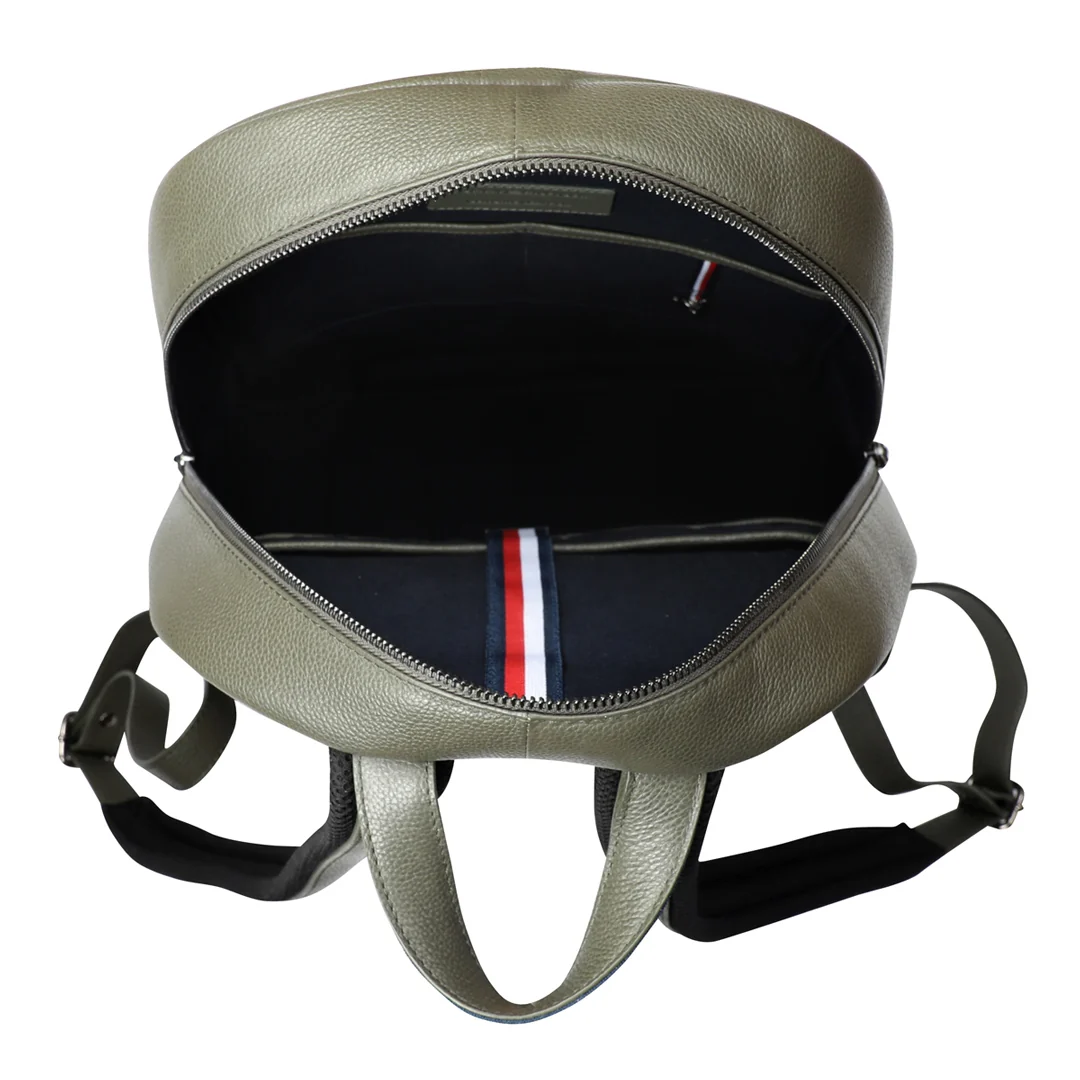 Tommy Hilfiger Premium Leather Line Rochester Laptop Backpack - Image 6