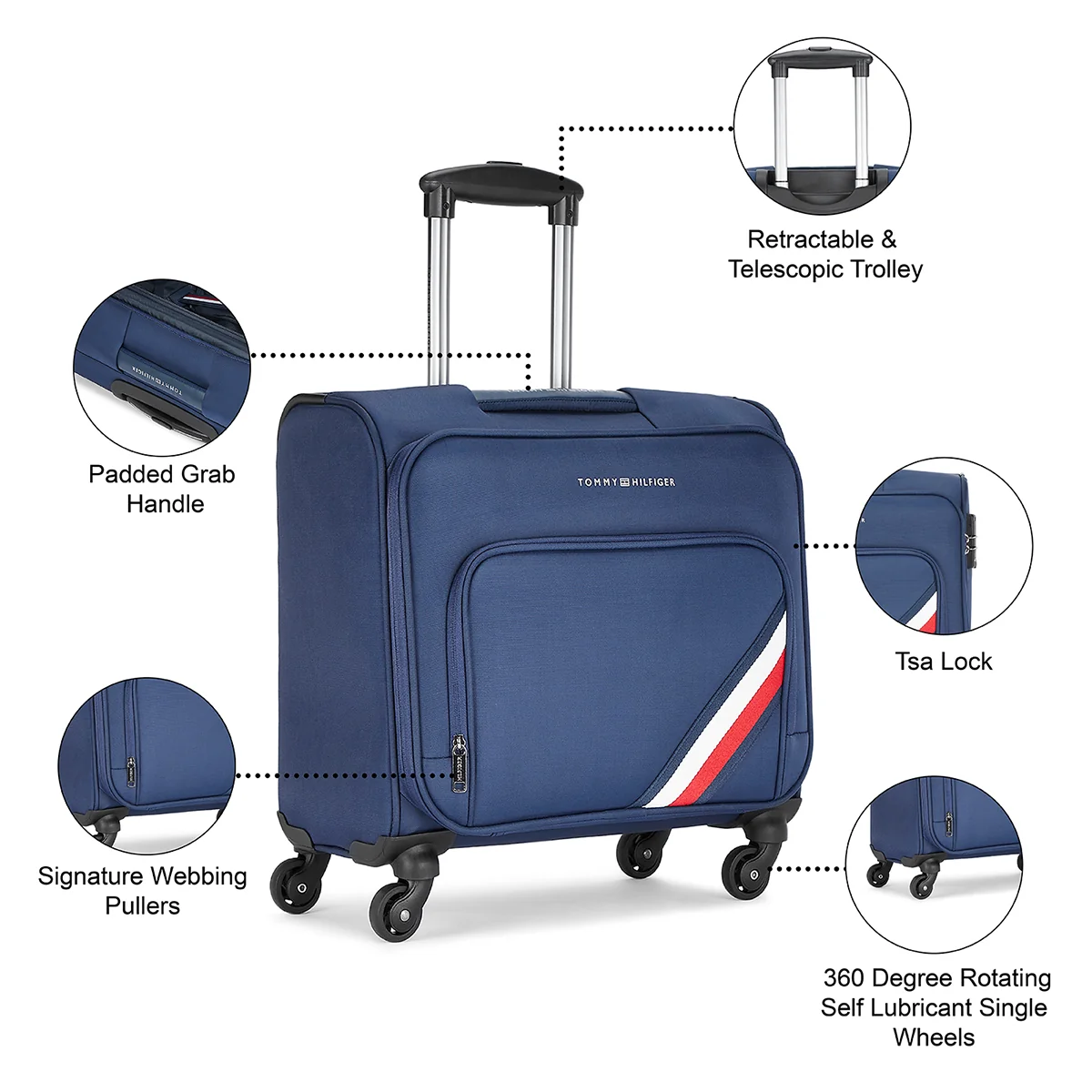 Tommy Hilfiger Roosevelt Overnighter Soft Luggage - Image 16