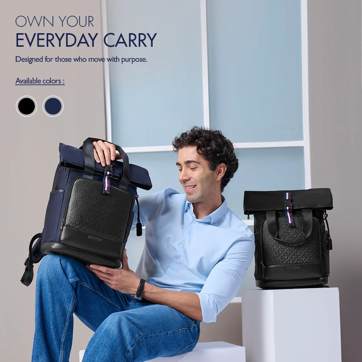 Tommy Hilfiger Slate Laptop Backpack - Image 6