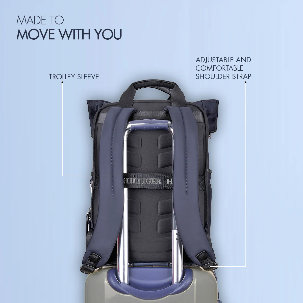 Tommy Hilfiger Slate Laptop Backpack - Image 5