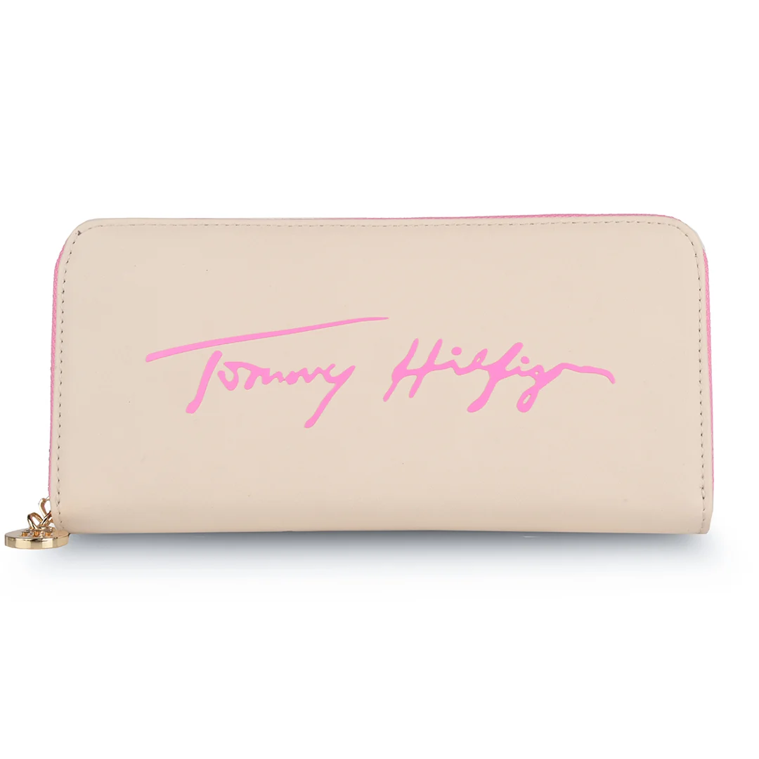 Tommy Hilfiger Sophie Women's Leather Zip Around Wallet-Navy - Image 8