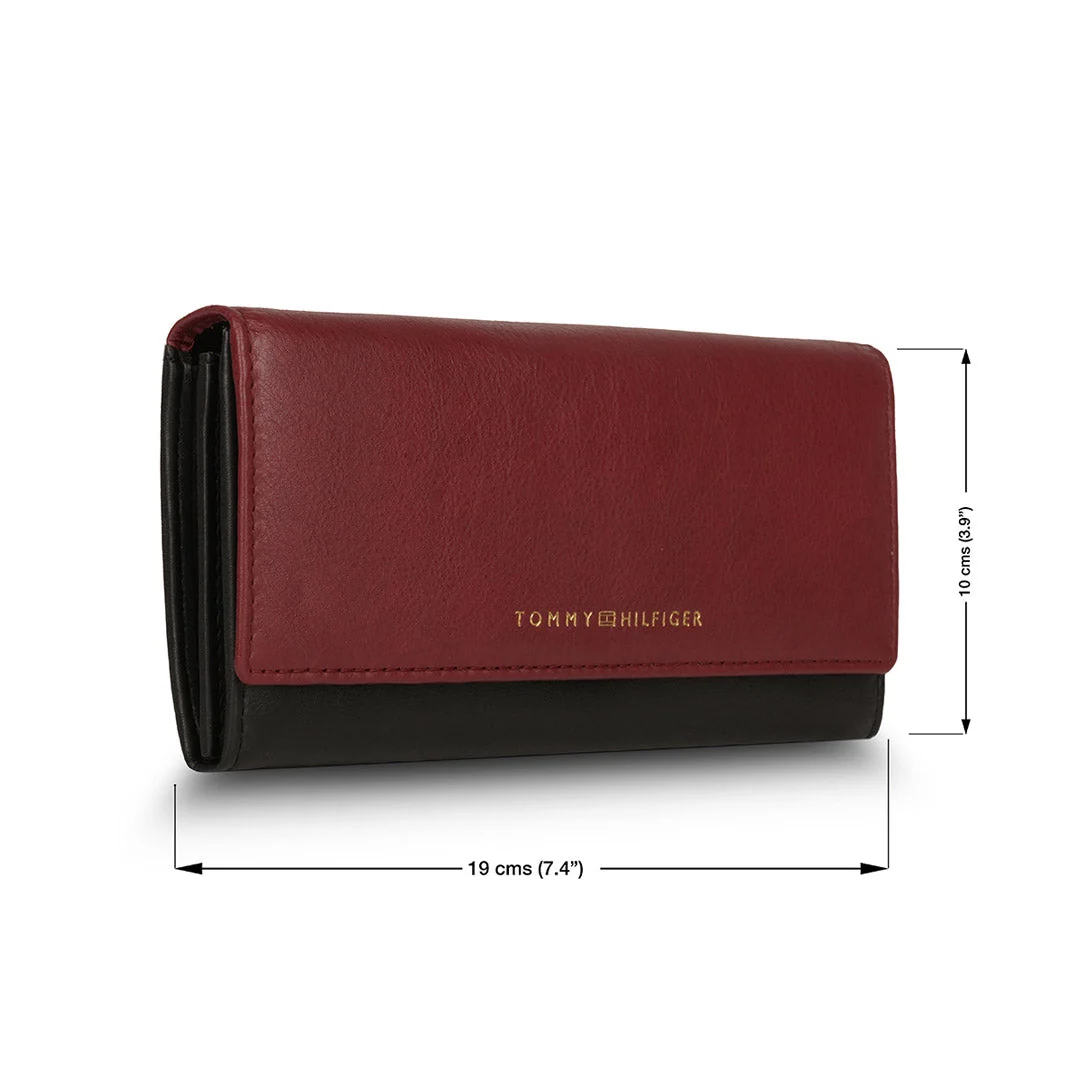 Tommy Hilfiger Taliyah Women's Leather Flap Wallet-Grey - Image 21