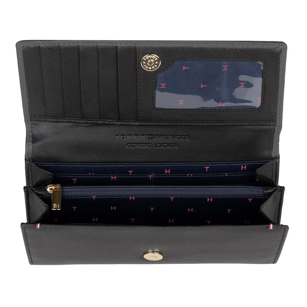 Tommy Hilfiger Taliyah Women's Leather Flap Wallet-Grey - Image 5