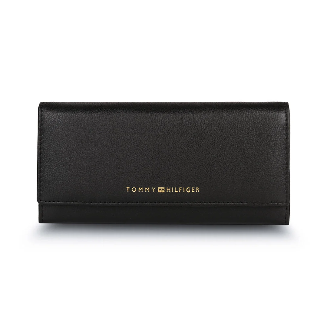 Tommy Hilfiger Taliyah Women's Leather Flap Wallet-Grey - Image 8