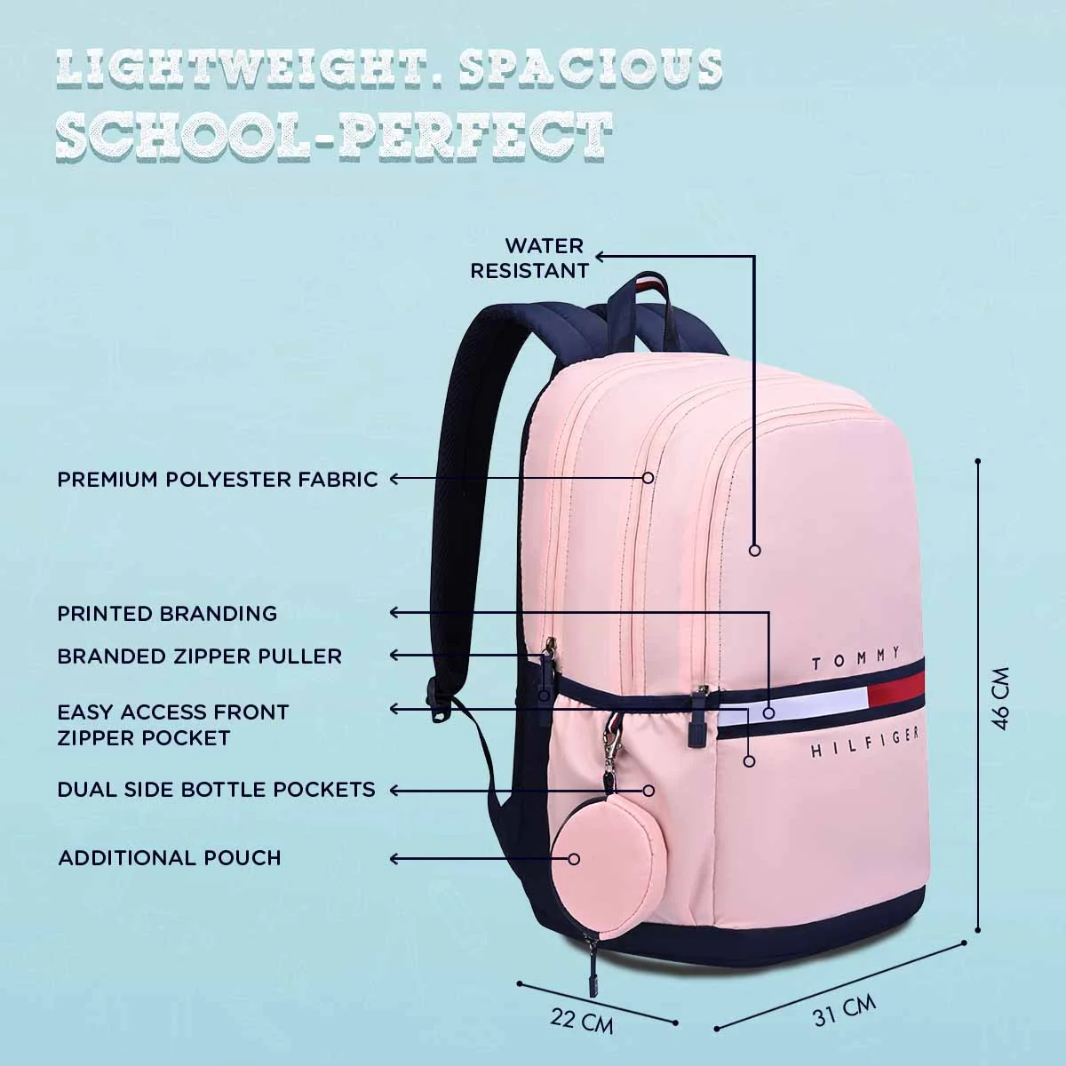 Tommy Hilfiger Trote Non Laptop Backpack - Image 4
