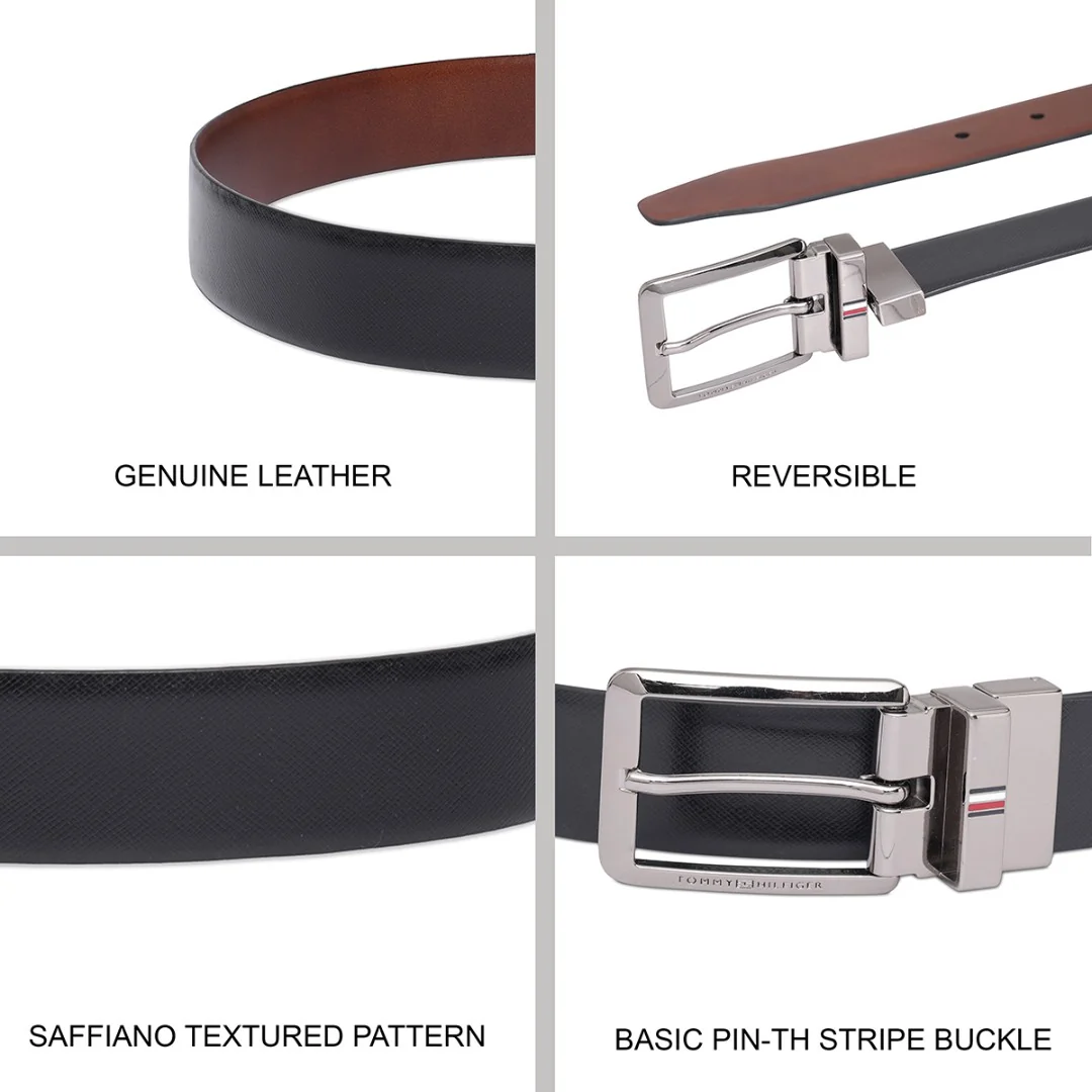 Tommy Hilfiger Welches Men's Reversible Belt - Image 4