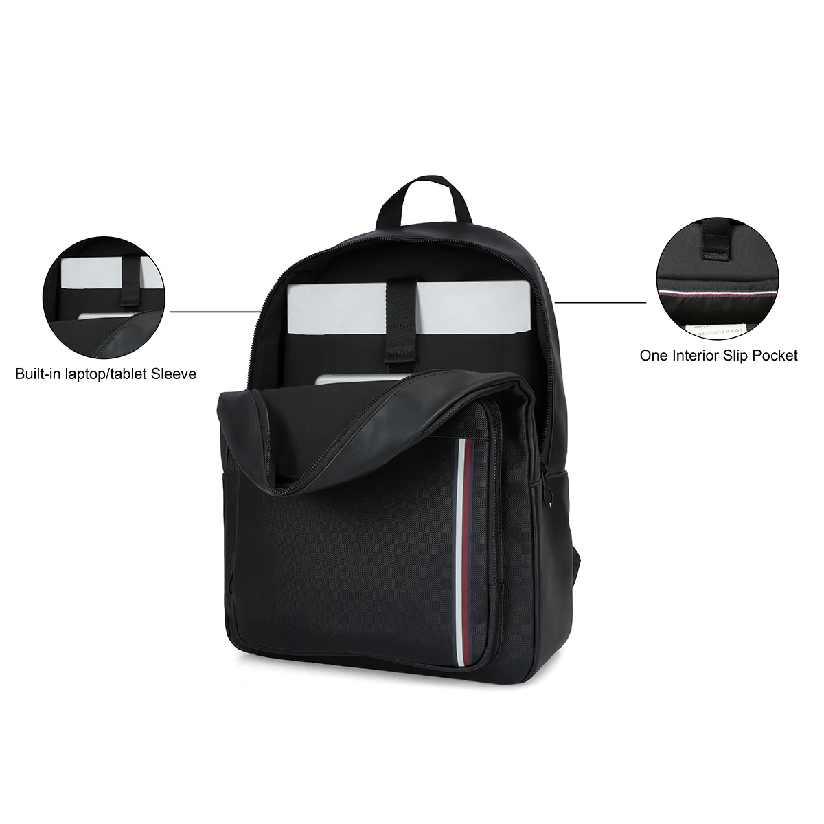 Tommy Hilfiger Premium Leather Line Wigan Backpack - Image 6