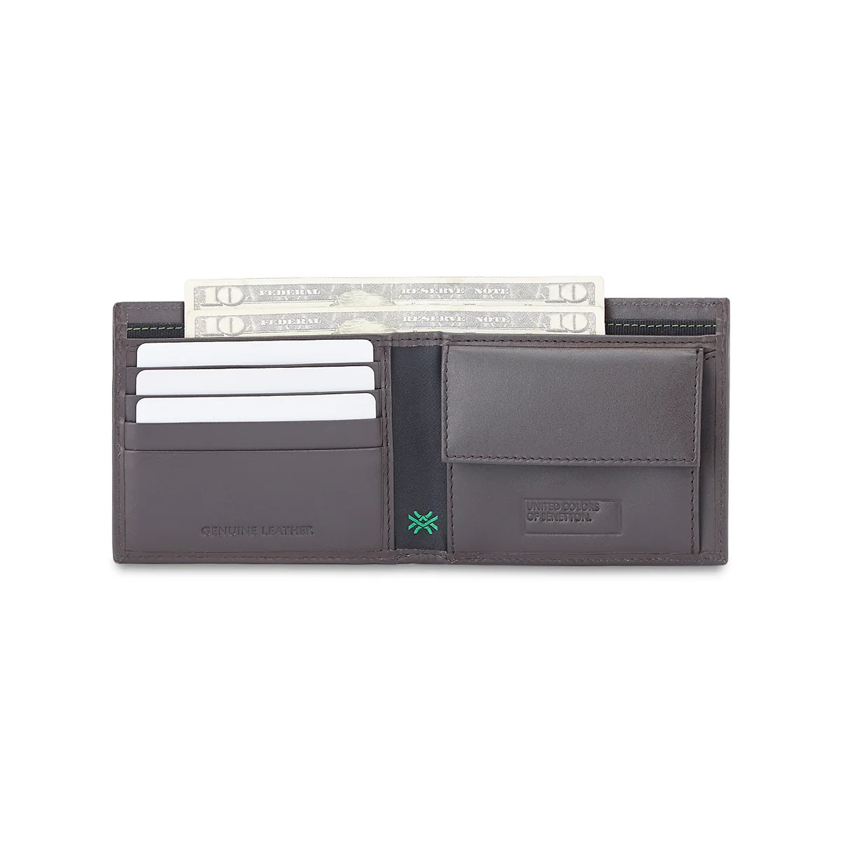 United Colors of Benetton Ackley Men's Global Coin Leather Wallet - Image 8