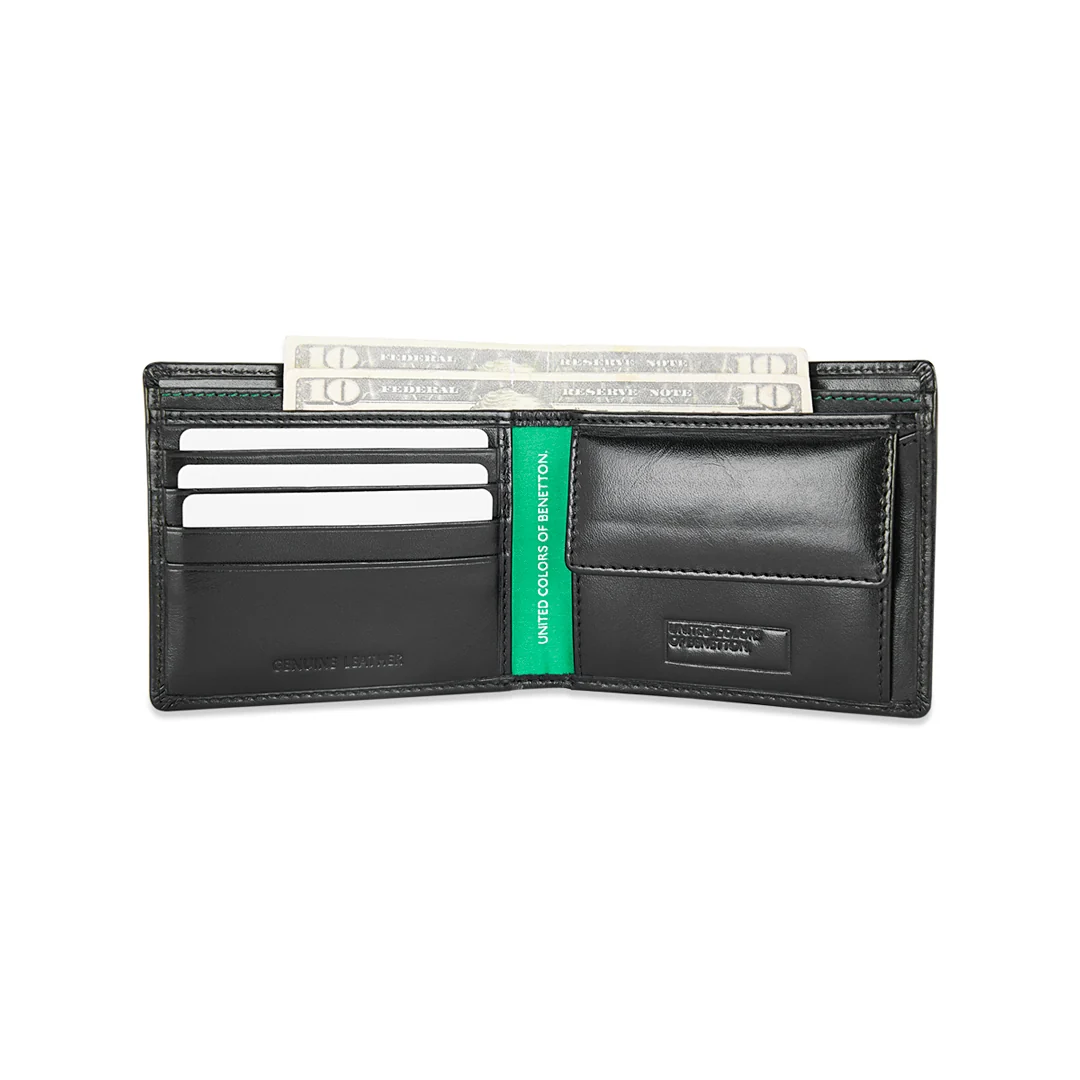 United Colors of Benetton Brenon Men's Leather Global Coin Wallet - Image 21