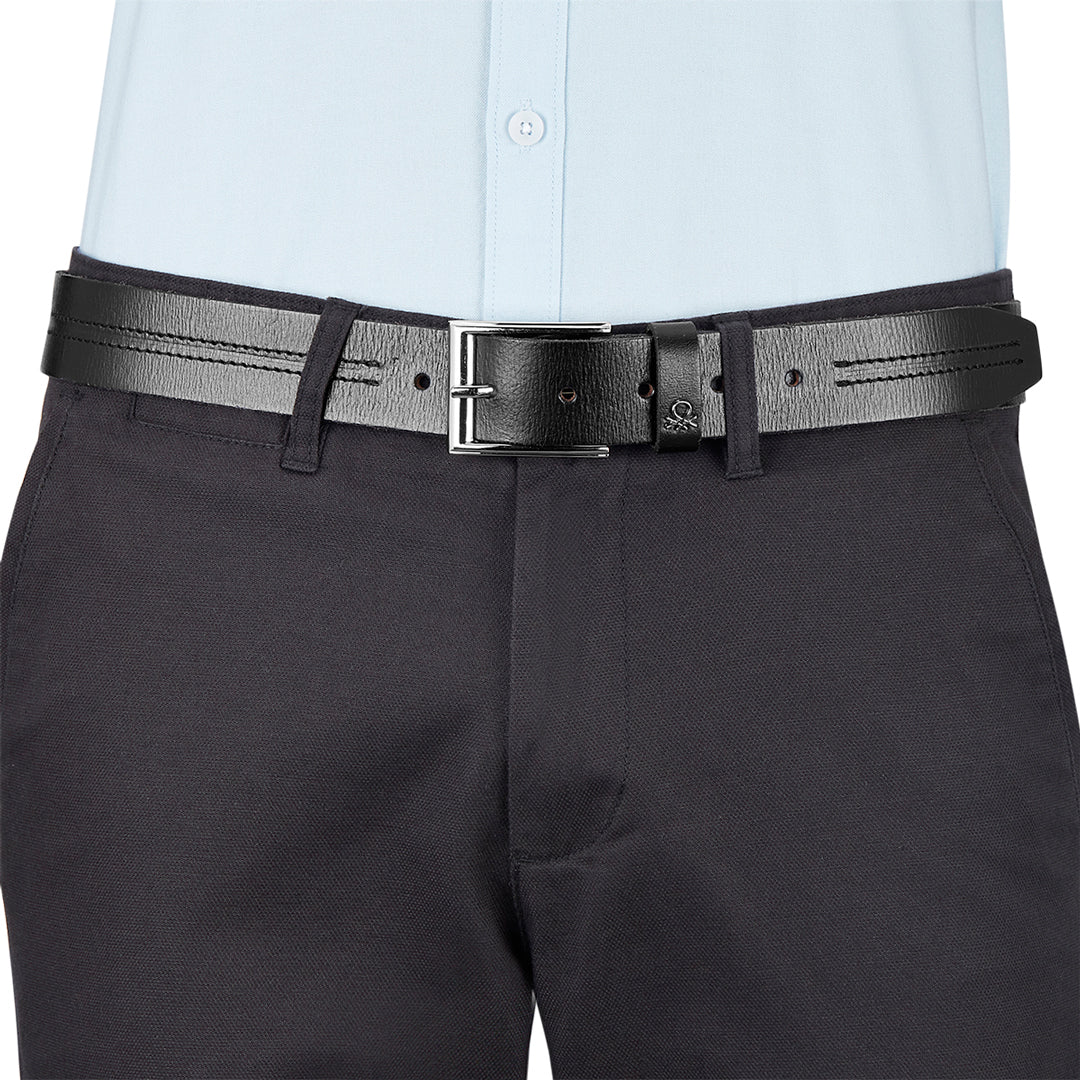 United Colors of Benetton Cavier Men's Leather Non Reversible Belt - Image 15