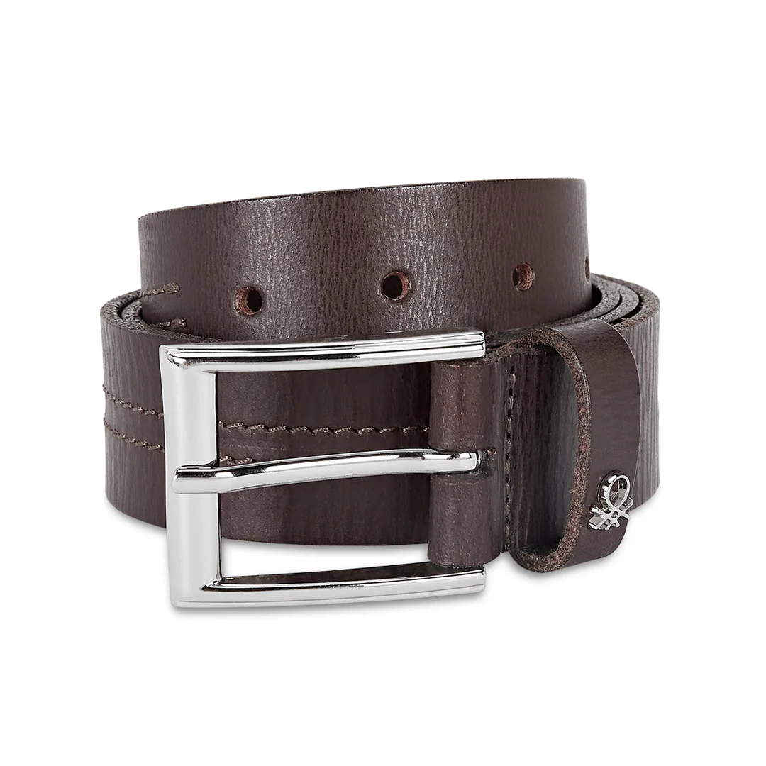 United Colors of Benetton Cavier Men's Leather Non Reversible Belt - Image 17