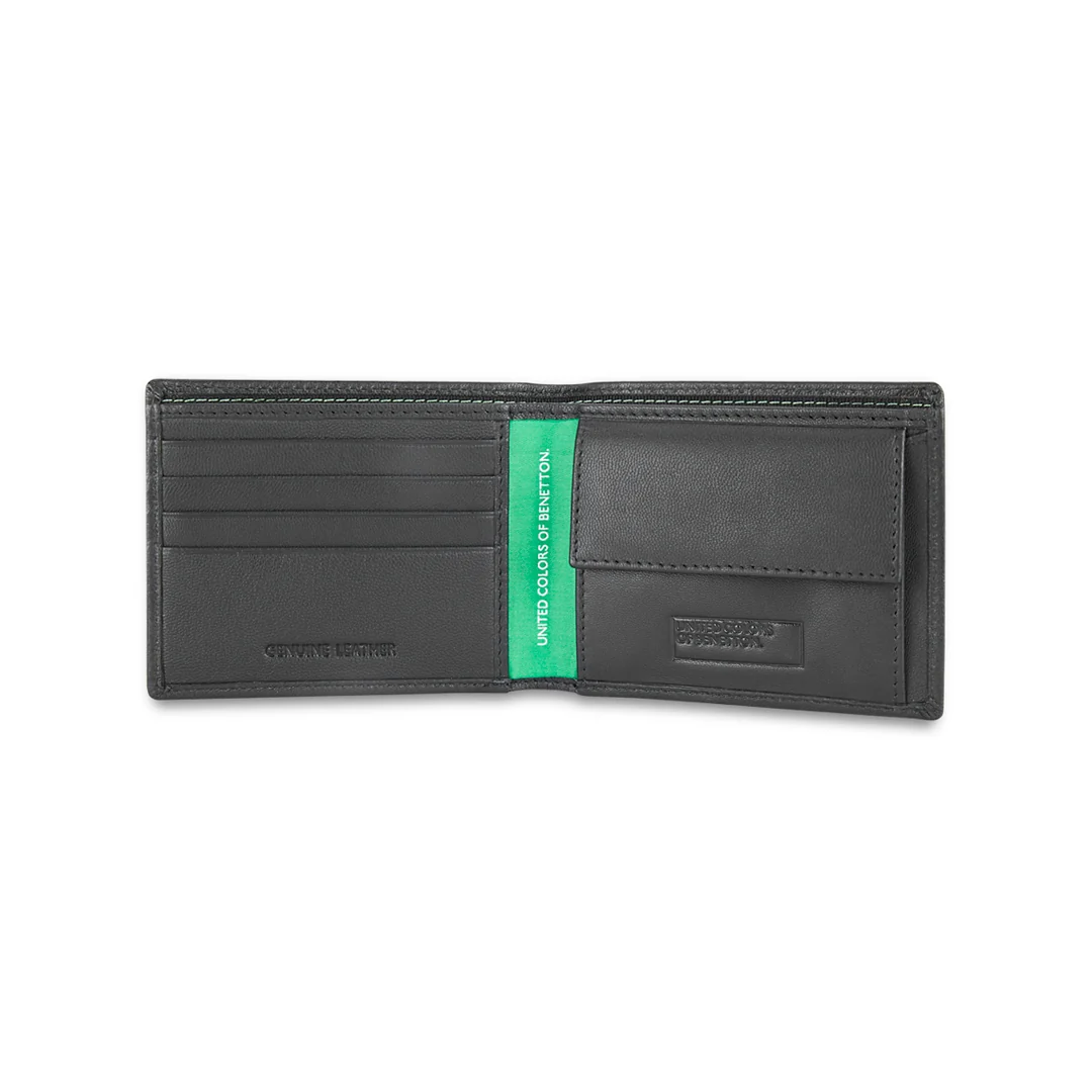 United Colors of Benetton Eagen Men's Leather Global Coin Wallet - Image 8