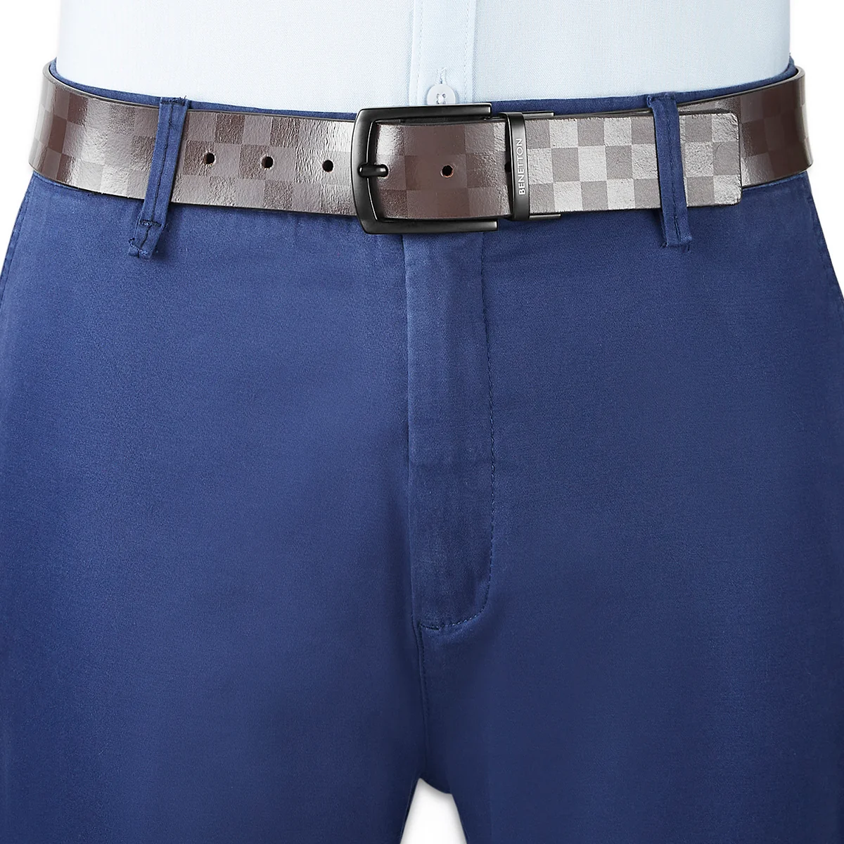 United Colors of Benetton Greco Men's Leather Reversible Belt - Image 5