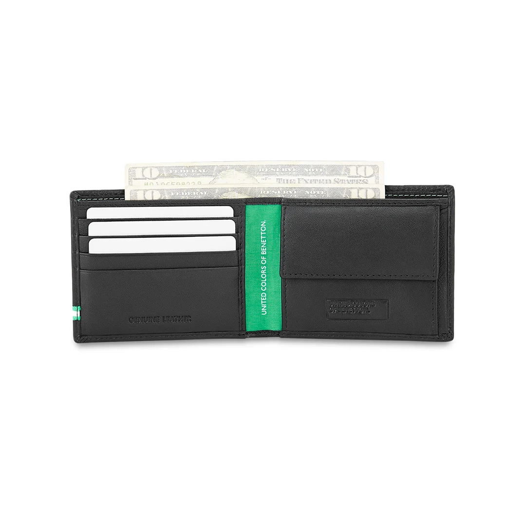 United Colors of Benetton Mace Men's Leather Global Coin Wallet - Image 13