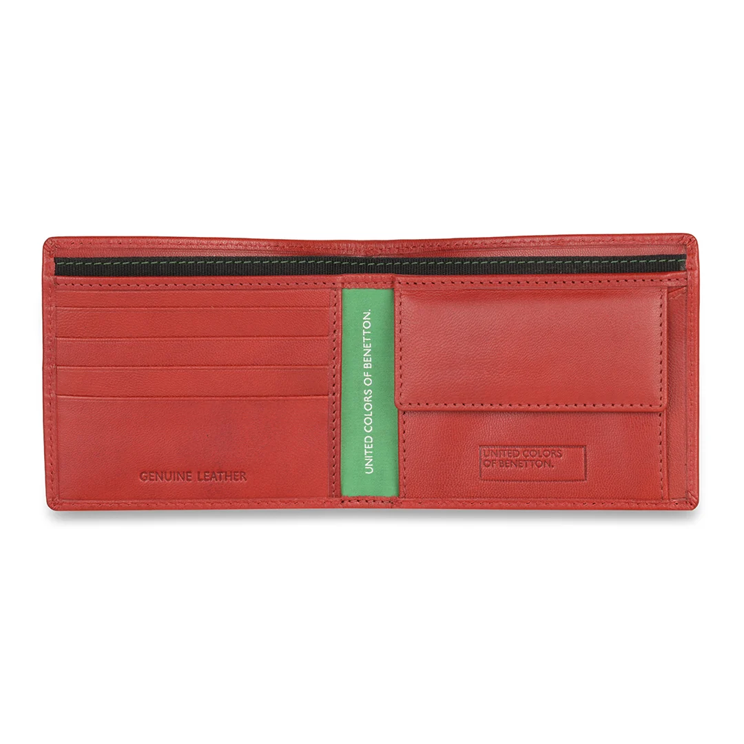United Colors of Benetton Reece Men's Leather Global Coin Wallet - Image 8