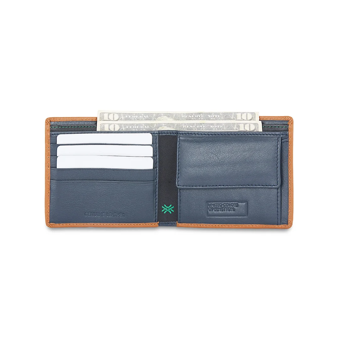 United Colors of Benetton Roan Men's Leather Global Coin Wallet - Image 5