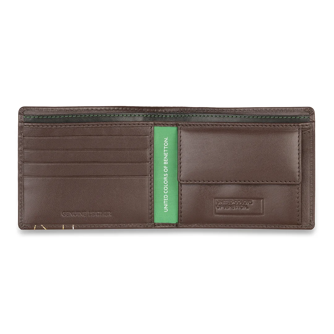 United Colors of Benetton Treviso Men's Leather Global Coin Wallet - Image 8