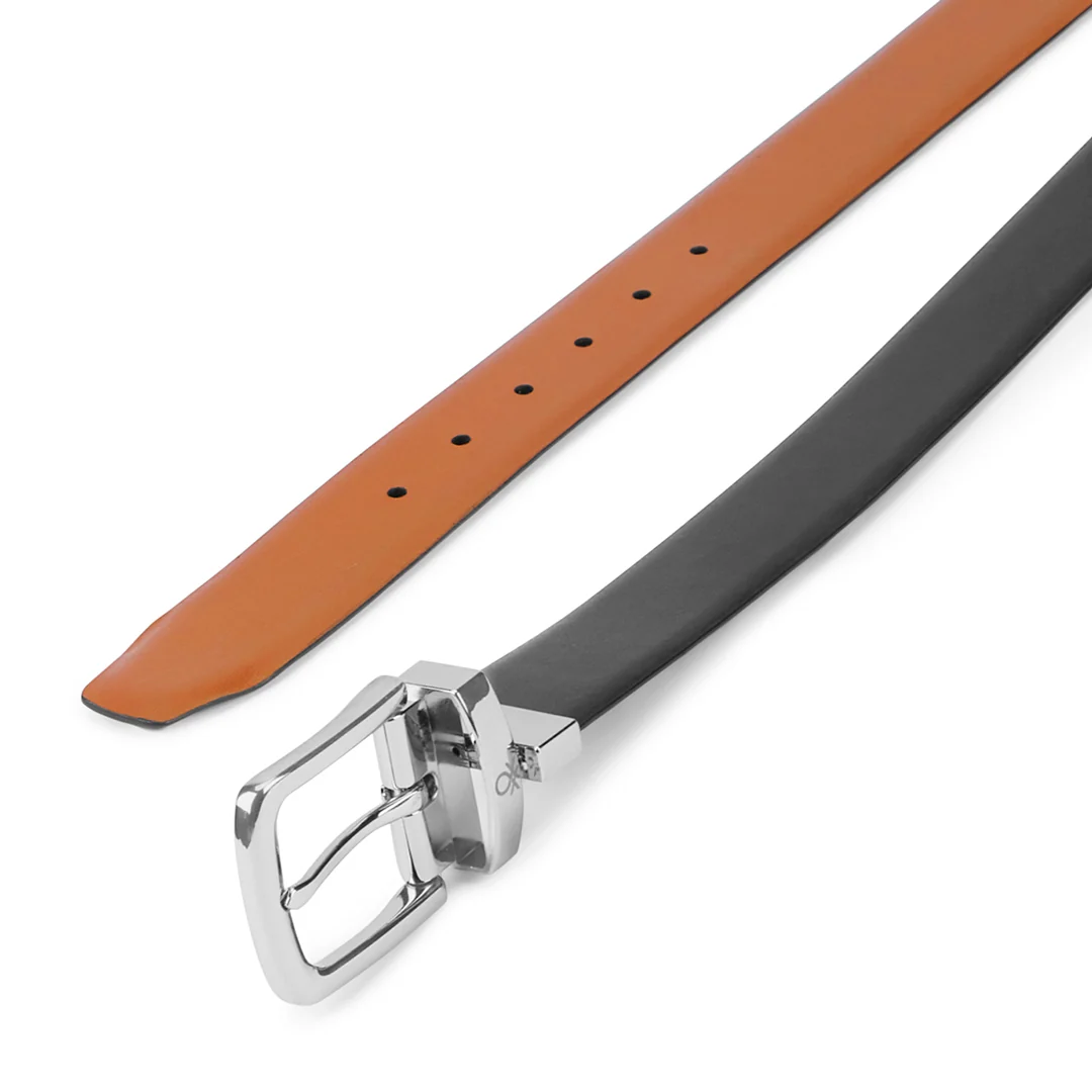 United Colors of Benetton Trove Reversible Men's Leather Belt - Image 3