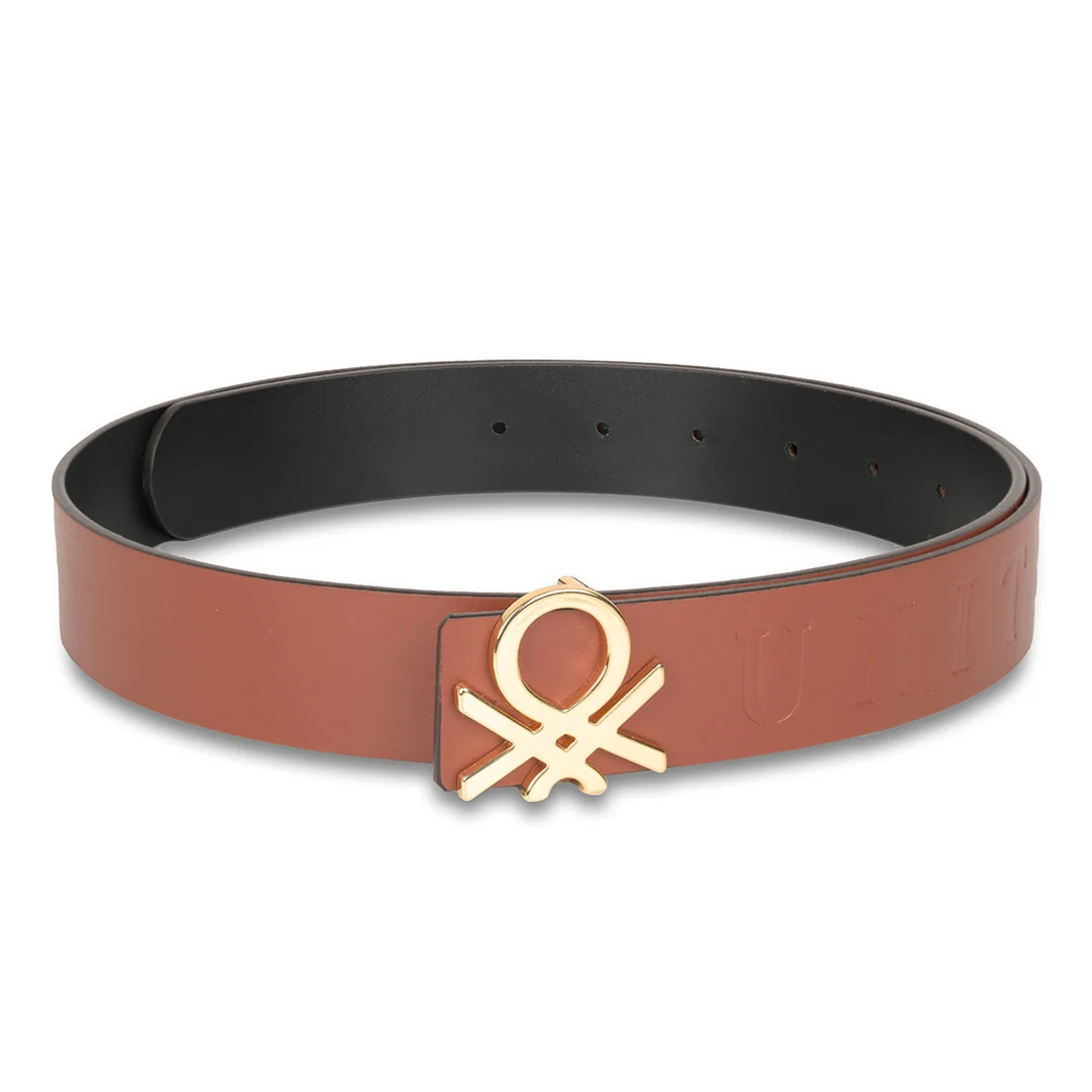 United Colors of Benetton Valerio Men's Leather Reversible Belt - Image 8