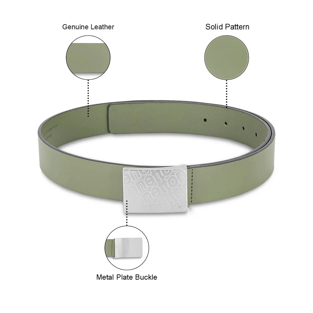 United Colors of Benetton Wallace Men's Leather Non Reversible Belt - Image 20