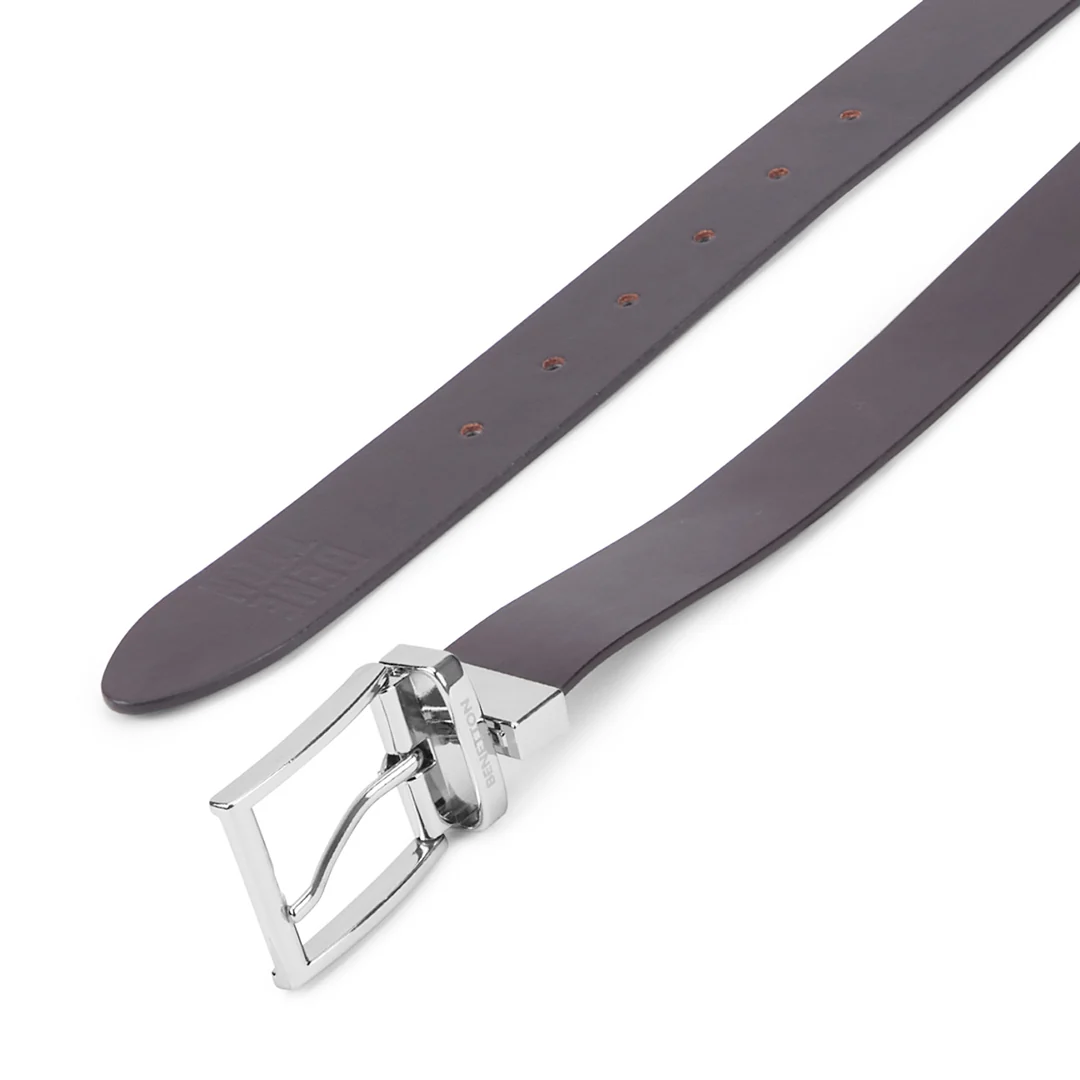 United Colors of Benetton Zayd Men's Leather Reversible Belt - Image 3