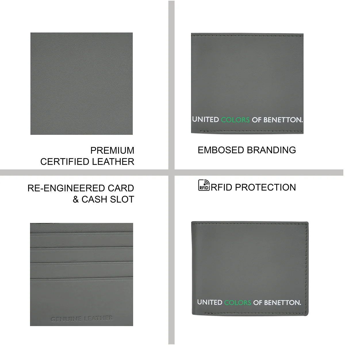 United Colors of Benetton Ainara Men's Global Coin Wallet - Image 4