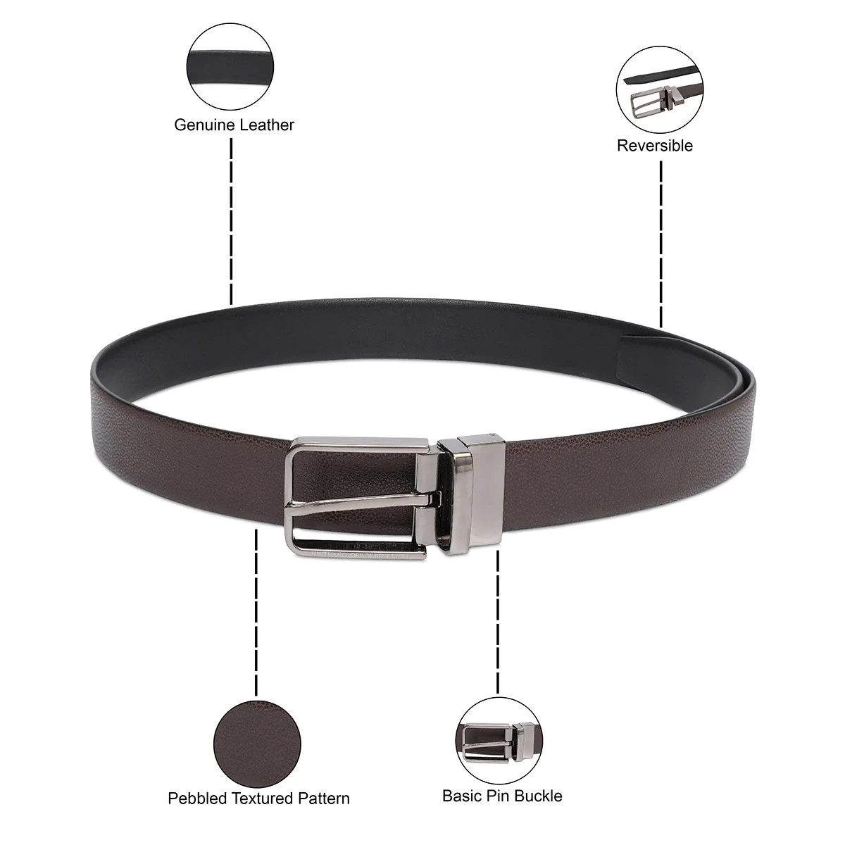 United Colors of Benetton Albert Men's Reversible Belt - Image 4