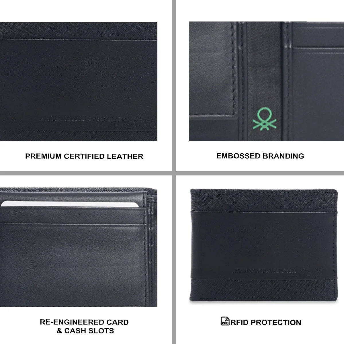 United Colors of Benetton Arderins Men's Passcase Wallet - Image 7