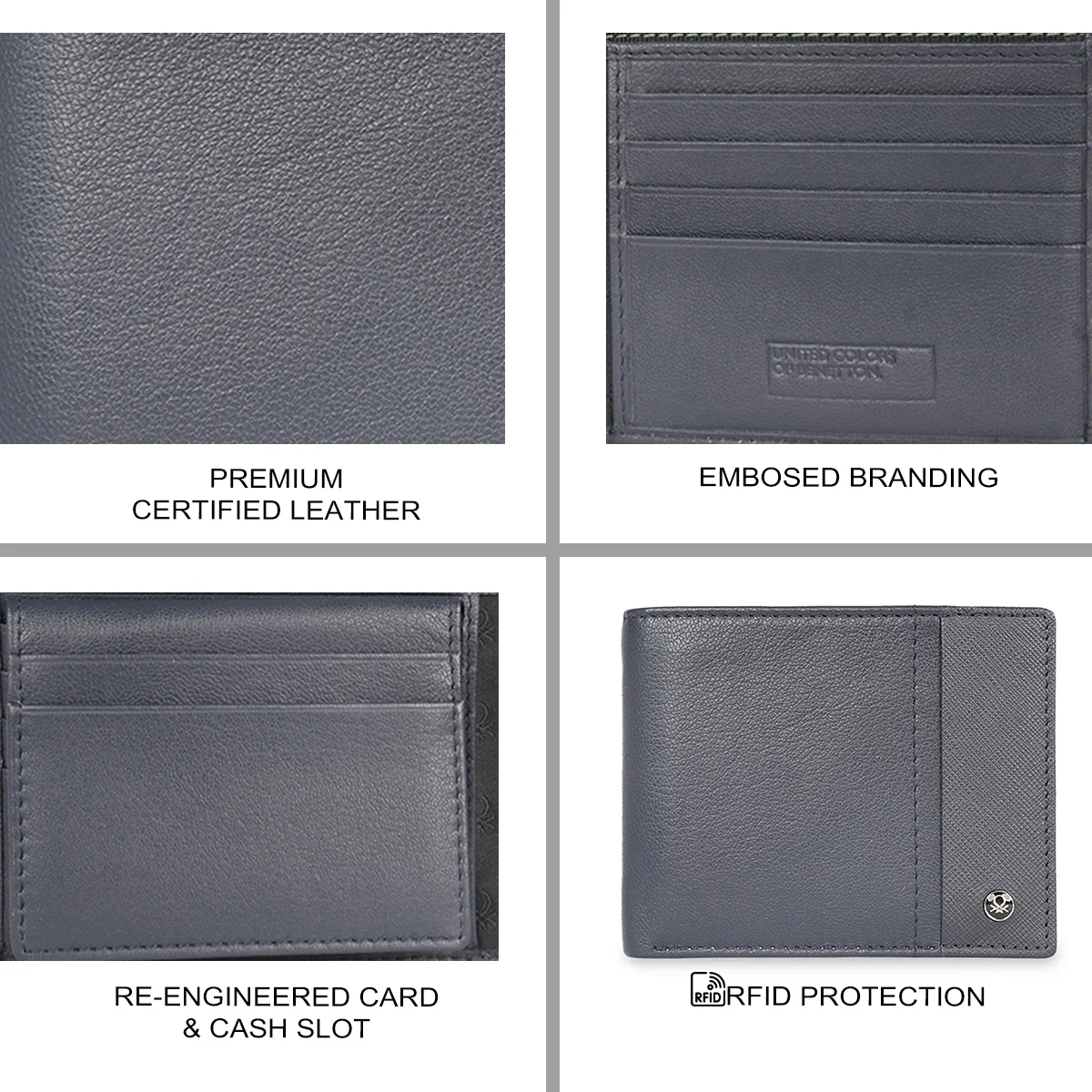 United Colors of Benetton Asbetos Men's Passcase Wallet - Image 7
