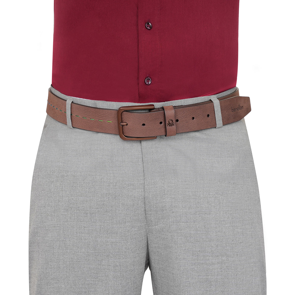 United Colors of Benetton Avenor Men's Non Reversible Belt - Image 6
