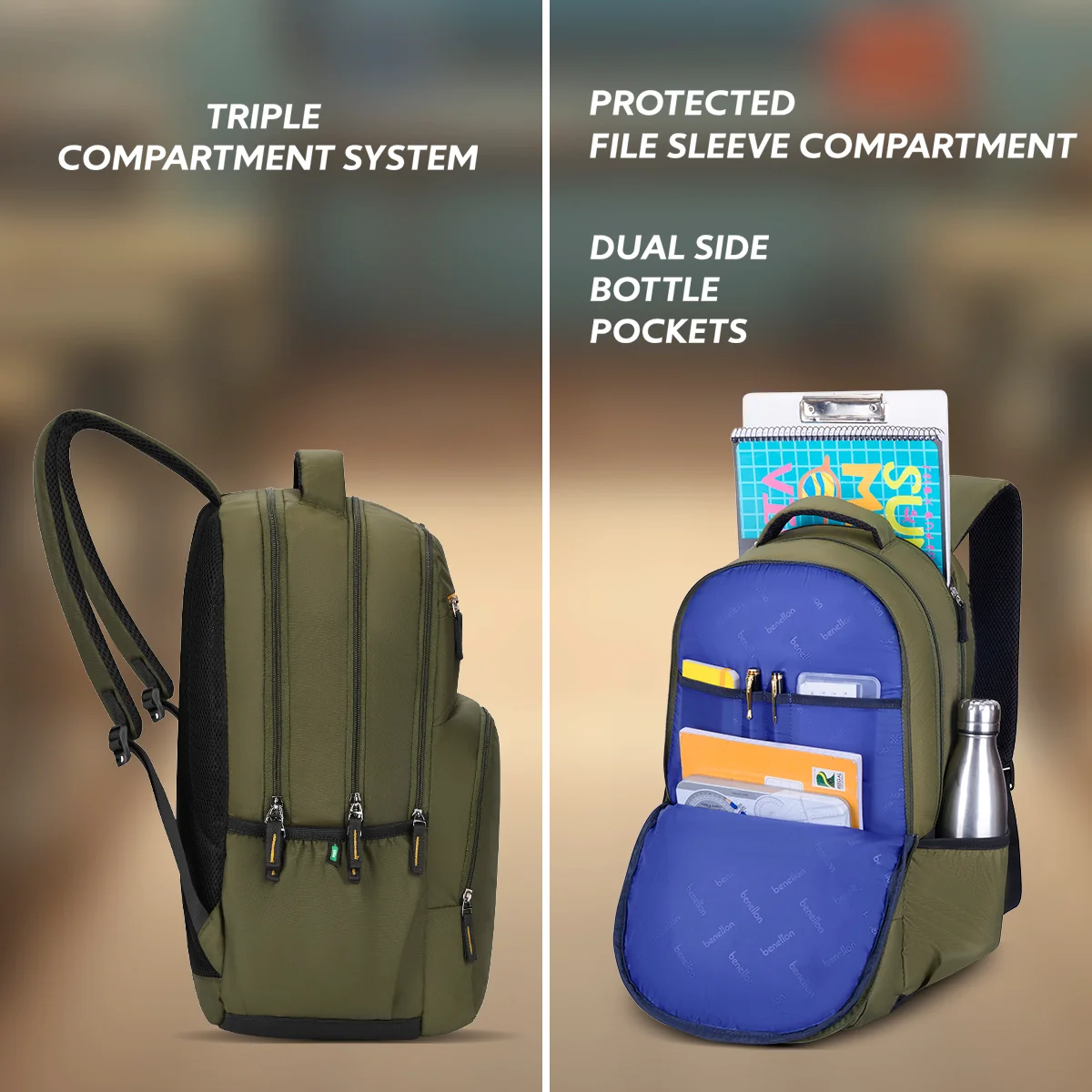 United Colors of Benetton Benton Non Laptop Backpack - Image 3