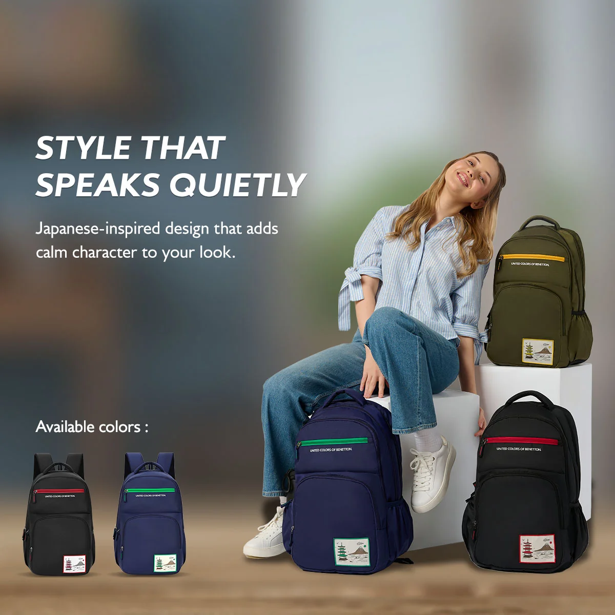 United Colors of Benetton Benton Non Laptop Backpack - Image 6