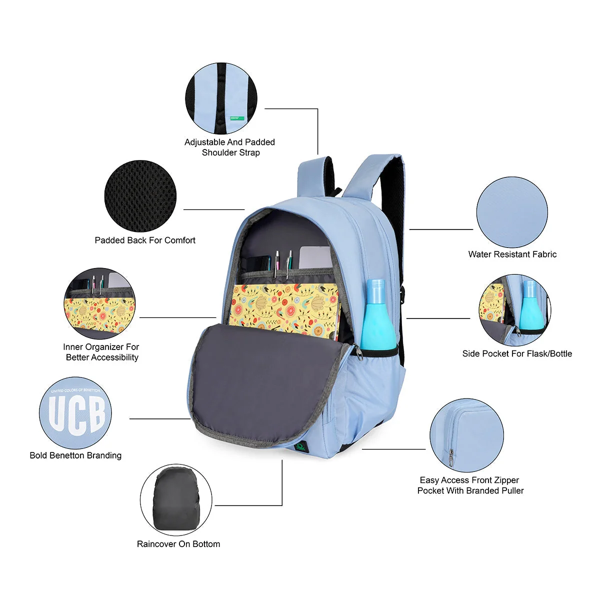 United Colors of Benetton Brixen Back to School Backpack - Image 4