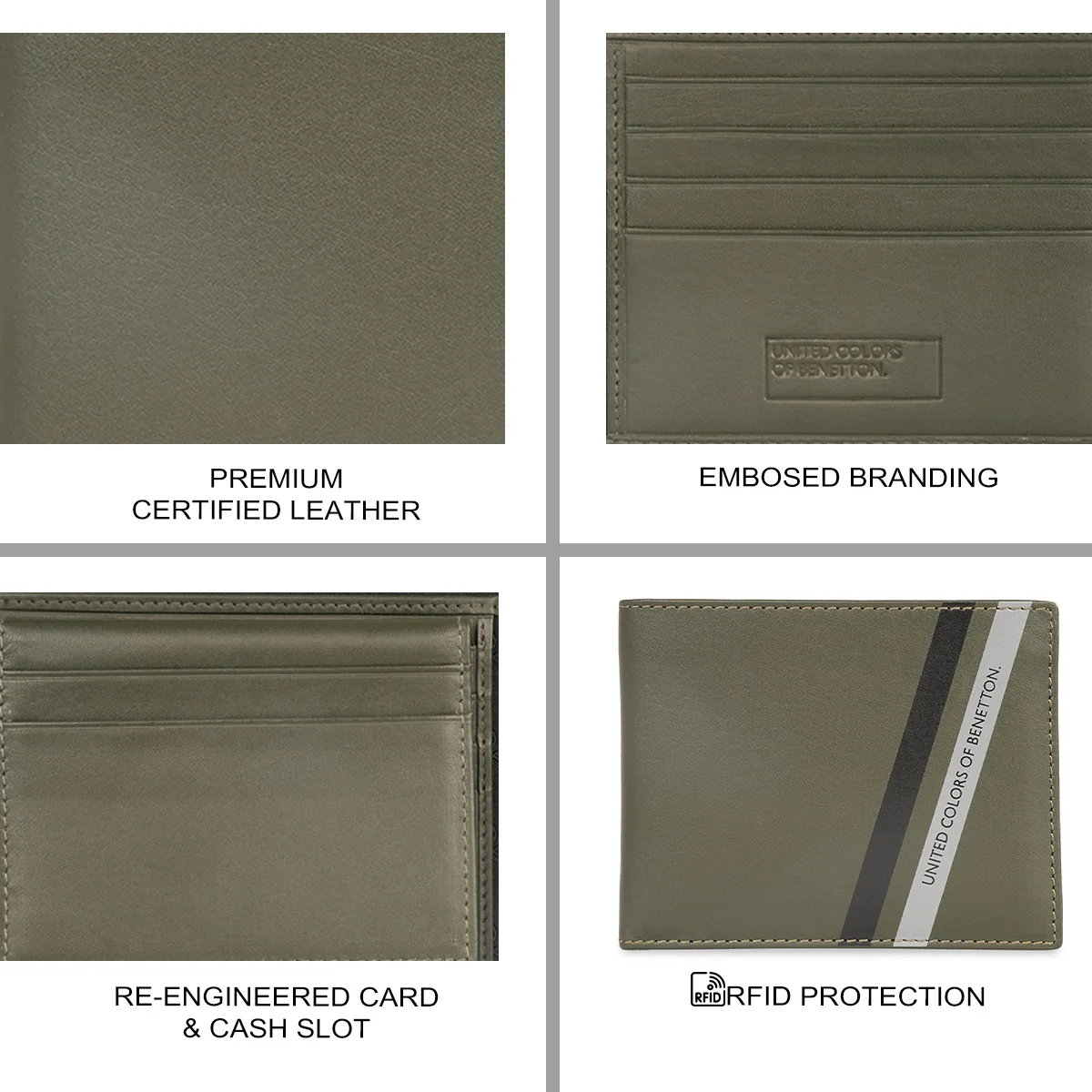 United Colors of Benetton Camben Men's Passcase Wallet - Image 7