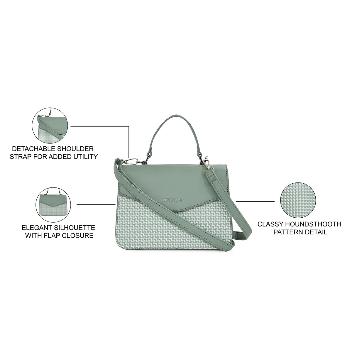 United Colors of Benetton Caralie Women's Mini Satchel - Image 4