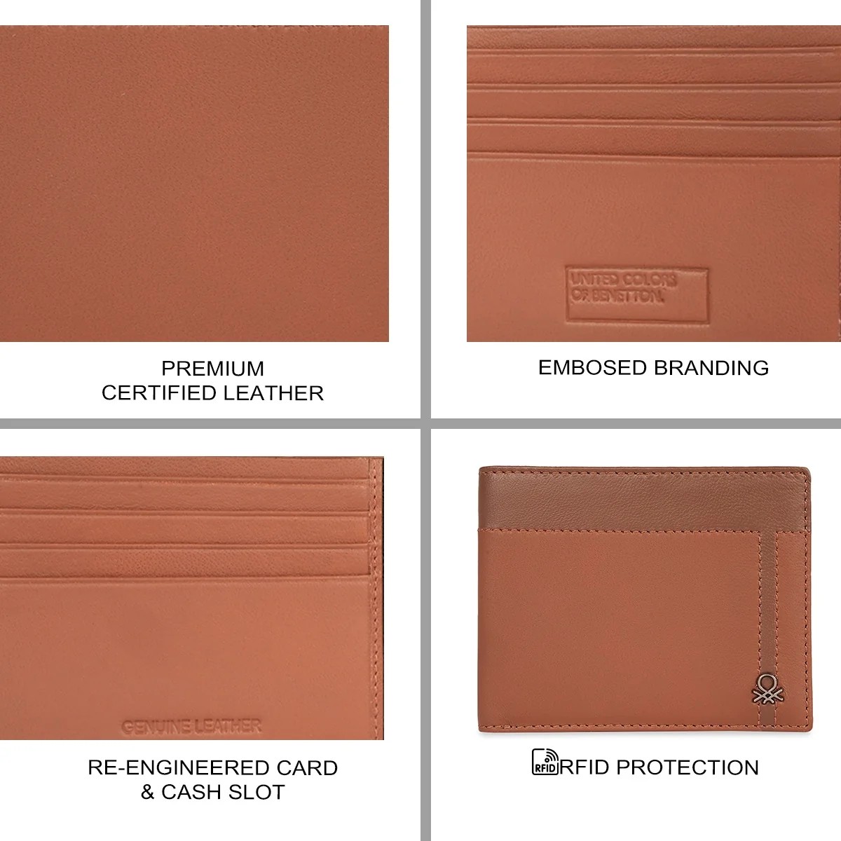 United Colors of Benetton Carrook Men's Slimfold Wallet - Image 7