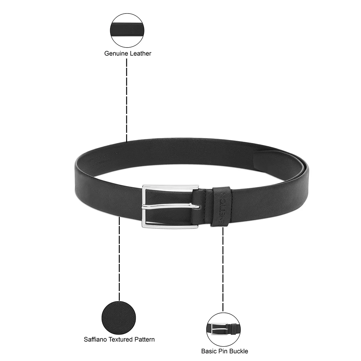 United Colors of Benetton Casciano Non Reversible Belt - Image 4