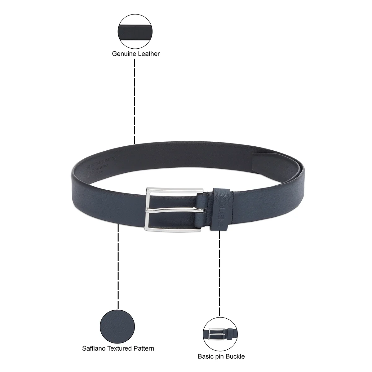 United Colors of Benetton Casciano Non Reversible Belt - Image 4