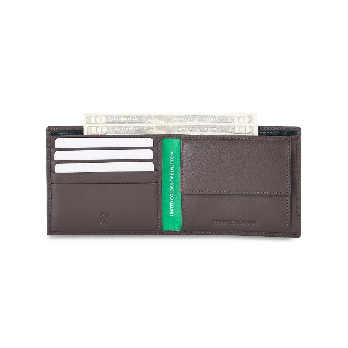 United Colors of Benetton Castriel Men's Global Coin Leather Wallet - Image 13